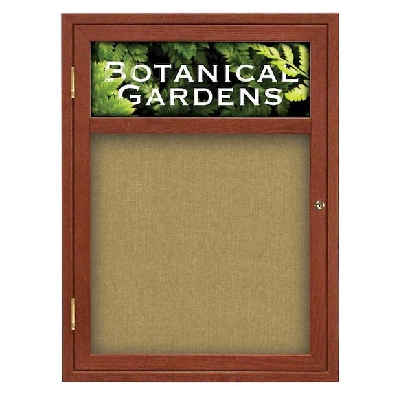 Sliding Glass Door Radius Letterboard, 96"x48", Black/Black